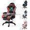 custom cheap office pu leather computer PC game racing silla gamer rgb led massage gaming chair with lights and speakers