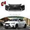 CH Double Layer Gloss Front Bumper Car Conversion Grille The Headlamps Body Kit For Lexus Ct 2013 Upgrade To 2015 F Sport