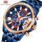 Mini Focus MF0352G Big Screen Chronograph Quartz Watches Luxury Water Proof Mens Watch Gift Set