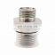 316 Stainless Steel  BSP 1/2 Straight Fitting Tube Fitting Male Connector Hydraulic Fittings with Flat Contact