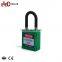 Custom Color Available High Security Lightweight Nylon Shackle ABS Safety Padlock
