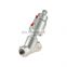 Stainless Steel Sanitary Thread Ends Angle Seat Valve with Pneumatic Actuator