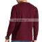 Maroon Color Men Sweatshirt Custom Printed Logo Men Sweatshirt Plain Men Sweatshirt