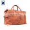 Exclusive Collection of Contrast Stitching with Cotton Lining Material Genuine Leather Duffel Travel Bag