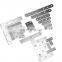 Furniture Component Flat Metal Bracket Zinc Plated Steel Mending Plates