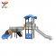 Space Theme Amusement Park Plastic Children Slide Kindergarten Games House Playsets Playground Outdoor Equipment for Kids