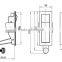 CE Rohs Cheap Wholesale Chrome Plated Compression Raised and Flat Trigger Button Lock for Industrial Use