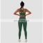 New Custom Seamless Sports Fitness Wear Outdoor Training Suit Set Scrunch Booty Shorts Bra Gym Set Women Workout Running Leggin