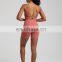 Wholesale Women Soft Breathable High Waist V Back Peach Hip Sports Leggings Shorts Thin Straps Bra Top 2 / 3 Piece Yoga Suit Set