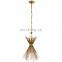 Nordic hot selling metal brass chandelier for bedroom living room dining room lighting brass luxury modern chandelier