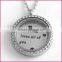 Wholesale Low price best-selling floating locket pendant 22mm stainless steel locket plate