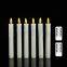 10Inch Flameless Flickering White/Ivory 3D Wick Dripping LED Taper Candles with Remote, Timer, Battery Powered for Home Decor