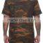 Wholesale Distressed Mens French Terry Tee in Camo