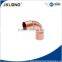 J9014 90 degree long turn elbow long radius elbow Copper fitting