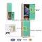WLS new fashion design home furniture steel 2 door locker cabinet with feet