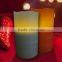 Moving wick battery operated flameless candle with timer and remote lifetime guarantee