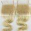 Body Wave 100%peruvian Virgin Hair Lace Closure Fringe