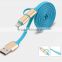 Fast charging usb cable 2in1 8pin micro usb data cable Micro usb cable for iphone, for android phone