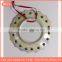 ceramics porcelain round hollow plate coated colorful pearl glazed for souvenir and decorative wall plate, design can be custom