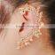 YiWu Factory Direct Rhinestone Rivet Punk Style Ear Cuff Gold Earrings Jewelry
