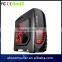2015 new crystal panel and fan design 0.45 strength structure oem pc case
