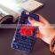 2016 red lip design blue light ring stand case for iphone 6 6s 4.7