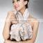 Hot selling kinds of real mink fur scarf with flouncing