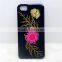 3D DIY custom Flower phone case for iphone 6, flower grass flip phone case, flower leaf phone cover for iphone