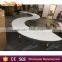 mdf comnined desktop wedding table , S shape metal legs dining table                        
                                                                                Supplier's Choice