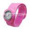 Alibaba express embossed pattern waterproof silicone bracelet watch