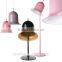 45 degrees angle standing lamp pink bell floor standing light