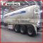 Tri-axle V shaped bulk cement dry cargo transport Tank Semi Trailer to carry powder or flyash