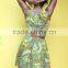 2016 African Dress For Women, African Print Dress With Green Pattern