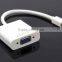 4K*2K Mini Displayport DP1.2 to VGA / HDMI AV Adapter - White