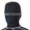 fashonable lycra hood all black spandex and polyester for female