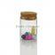 High Transparency Straight-sided Wishing Glass Bottle Jars With Cork Stoppers