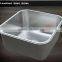 Separated assembly 1.8M lengh commercial hotel stainless steel kitchen sink laundry cabinet with backsplash under shelf
