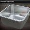 Double bowls square rectangle 1.2M commercial sink cabinet with Stainless steel machine press made separated assembled