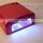 818 36w different color fashion design uv nail lamp