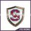 High Qulaity shield shape printed pin badge for sport/school/festival gift
