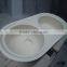 Custom size solid surface double bowl undermount kitchen sink