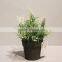 Plastic Artificial Potted Flower Bonsai Plant Lavender Grass for Festive Decor