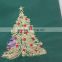 embroidery Christmas tree felt placemat
