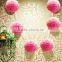 Tissue paper pom poms artificial flowers balls birthday decoration items