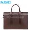 Custom Men's Genuine Leather Zip-Top Briefcase