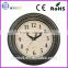 Plastic archaistic vintage round 17 inch wall clock with lace frame