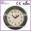 Plastic archaistic vintage round 17 inch wall clock with lace frame