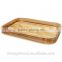 Trade assurance custom large wood tray for food bamboo tray for coffee