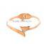 2016 New Stainless Steel 18K Rose Gold Cute Fox Bangle for Women,Girls