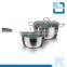 A Set of 410 Stainless Steel Soup Pot & Stockpot